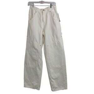 BDG Urban Outfitters Bella Baggie White Jeans W28 RD10710 100 Cotton HR Wide Leg